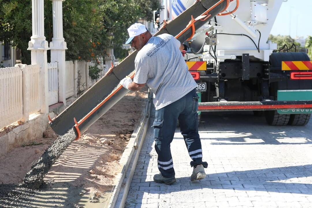 Didim Belediyesi'nin yeni beton mikseri görev başında