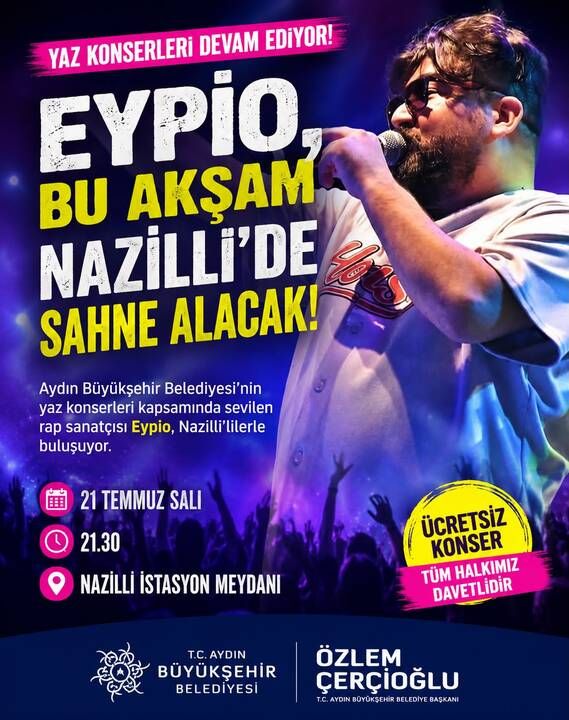 Eypio, Nazilli'de sahne alacak