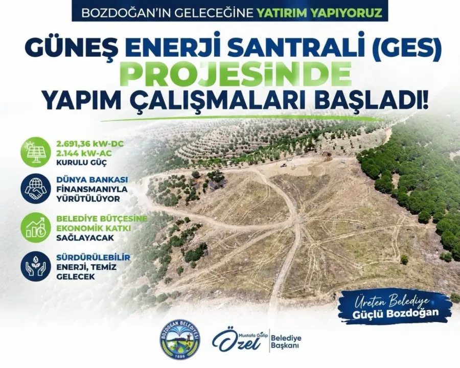 Bozdoğan’ın enerjisi güneşten gelecek