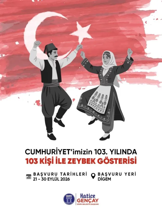 Didim’de 29 Ekim Cumhuriyet Bayramı’nda 103 kişi zeybek oynayacak